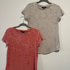 Simply Vera Vera Wang Coral Floral Top